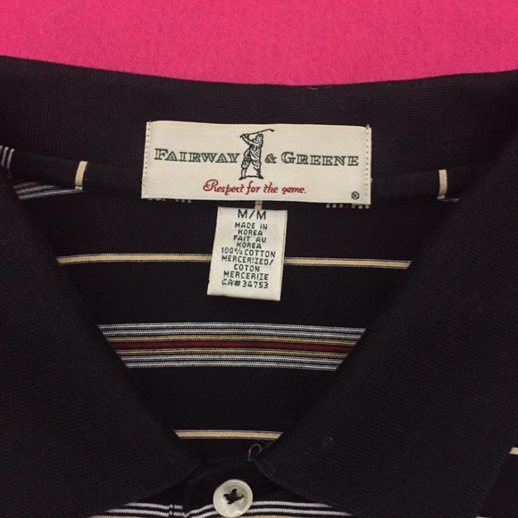 Vintage Fairway and Greene Striped Polo Shirt - Picture 4 of 4